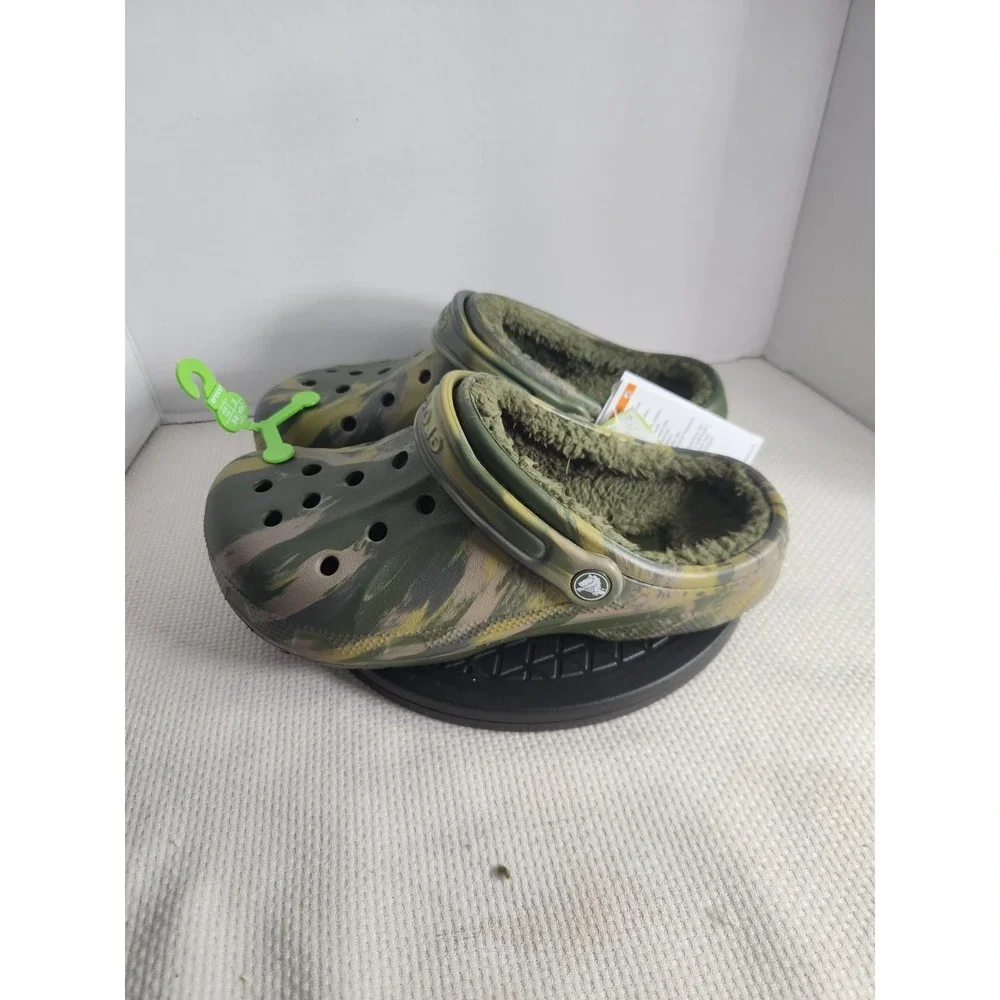 NWT Ralen Sherpa Lined Crocs Clog‎ Relaxed Fit Camo Men's 7 Womens 9 Authentic
